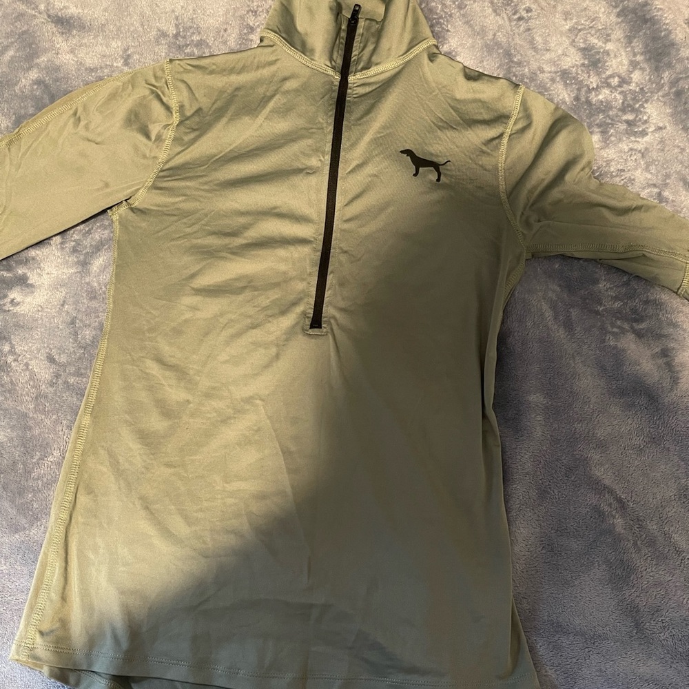 Olive Green Pink Fitness Shirt Size XS